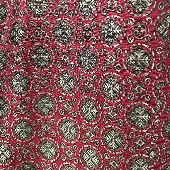 Liz Sport Woven Medallion Front Print and Red Vest Size 12 - Picture 4 of 6